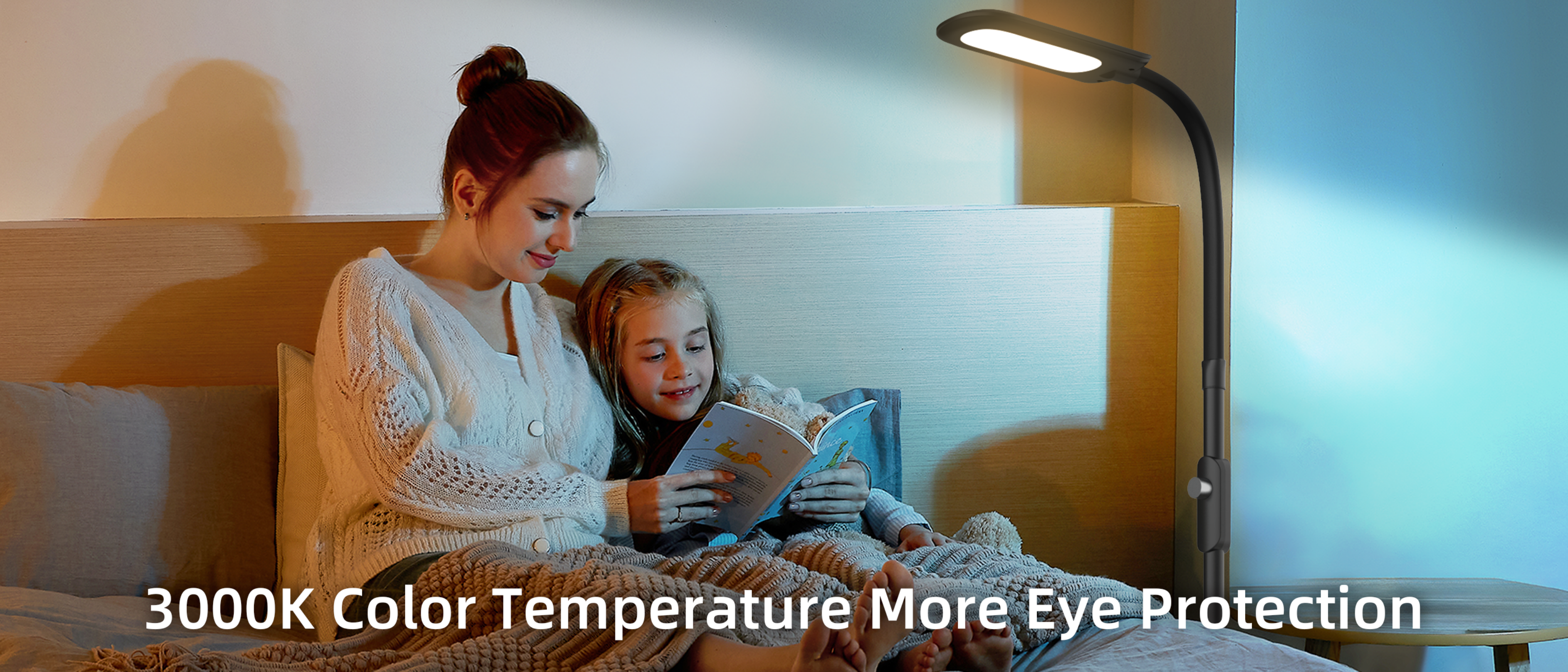 Floor lamp，Atmosphere lamp，GVVOO HOME: Sofa two-color floor lamp，LED floor lamp，