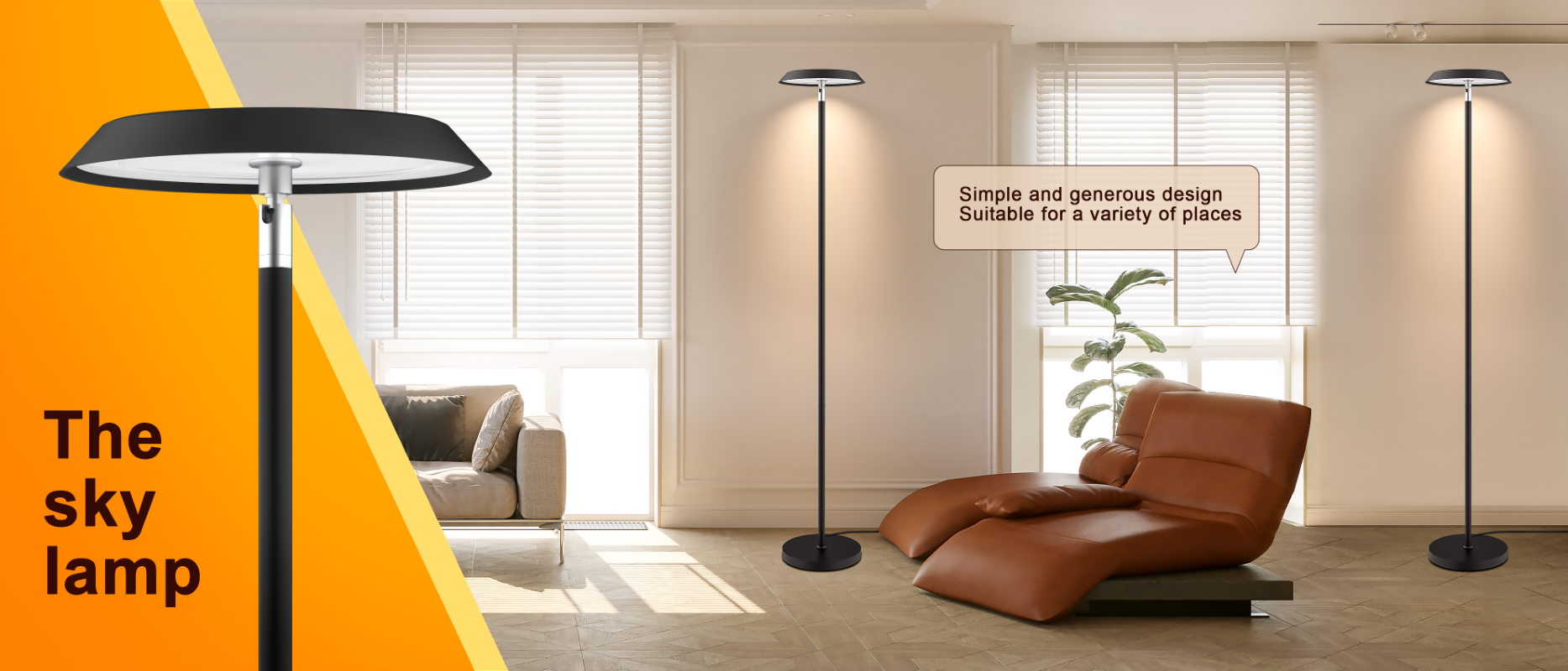 Floor lamp，led，LED atmosphere lamp，Two-color floor lamp，
