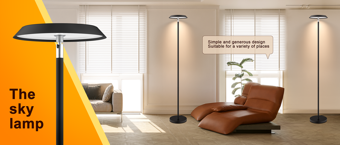 Floor lamp，led，LED atmosphere lamp，Two-color floor lamp，