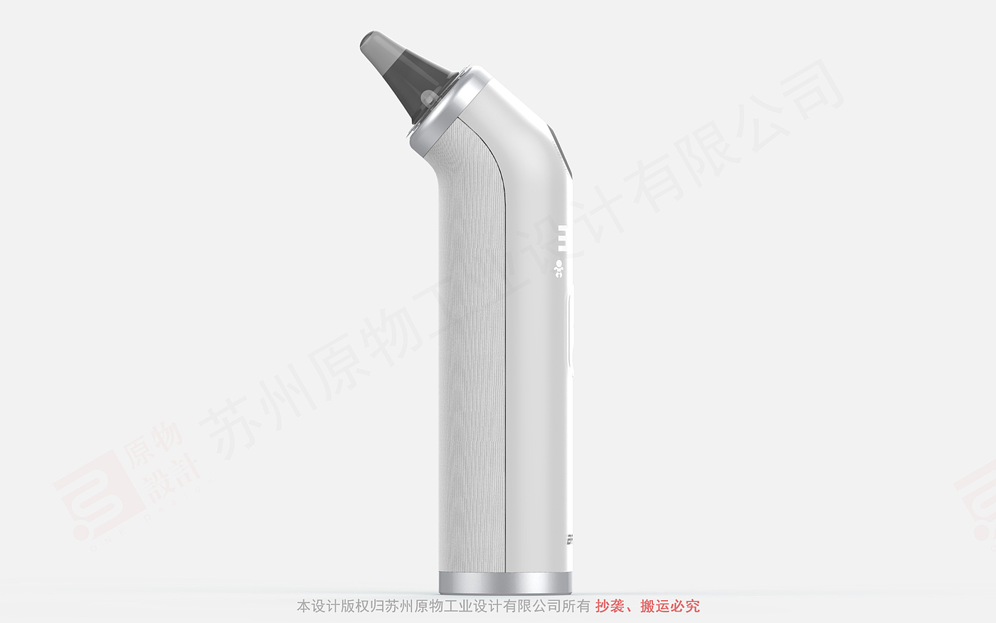 Ear thermometer design，medical apparatus and instruments，Temperature measurement tool，Body temperature measurement，Children's medical treatment，Creative material collocation，Minimalist design ，