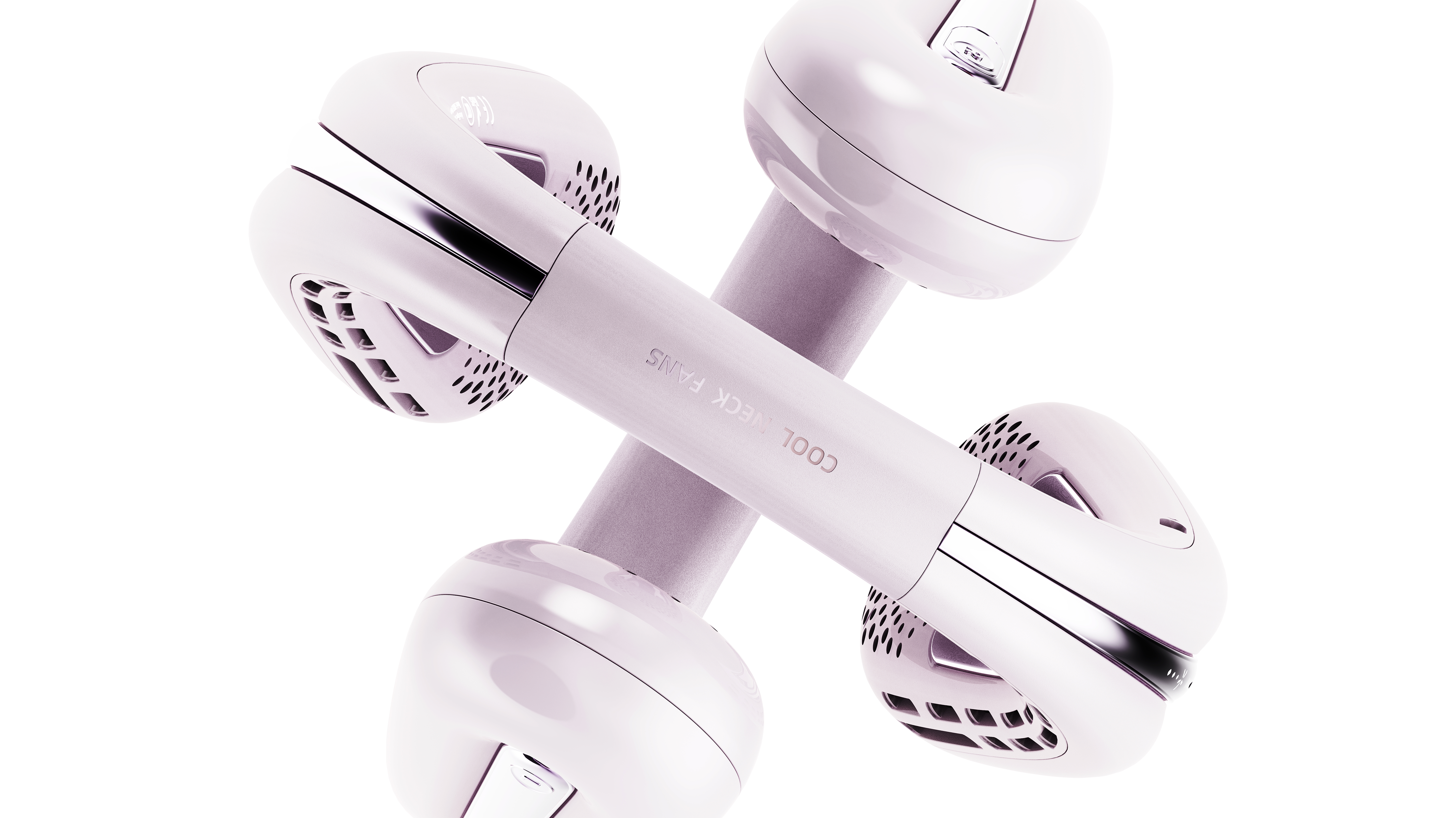 Consumer electronics design, appearance design, hanging neck fan design，