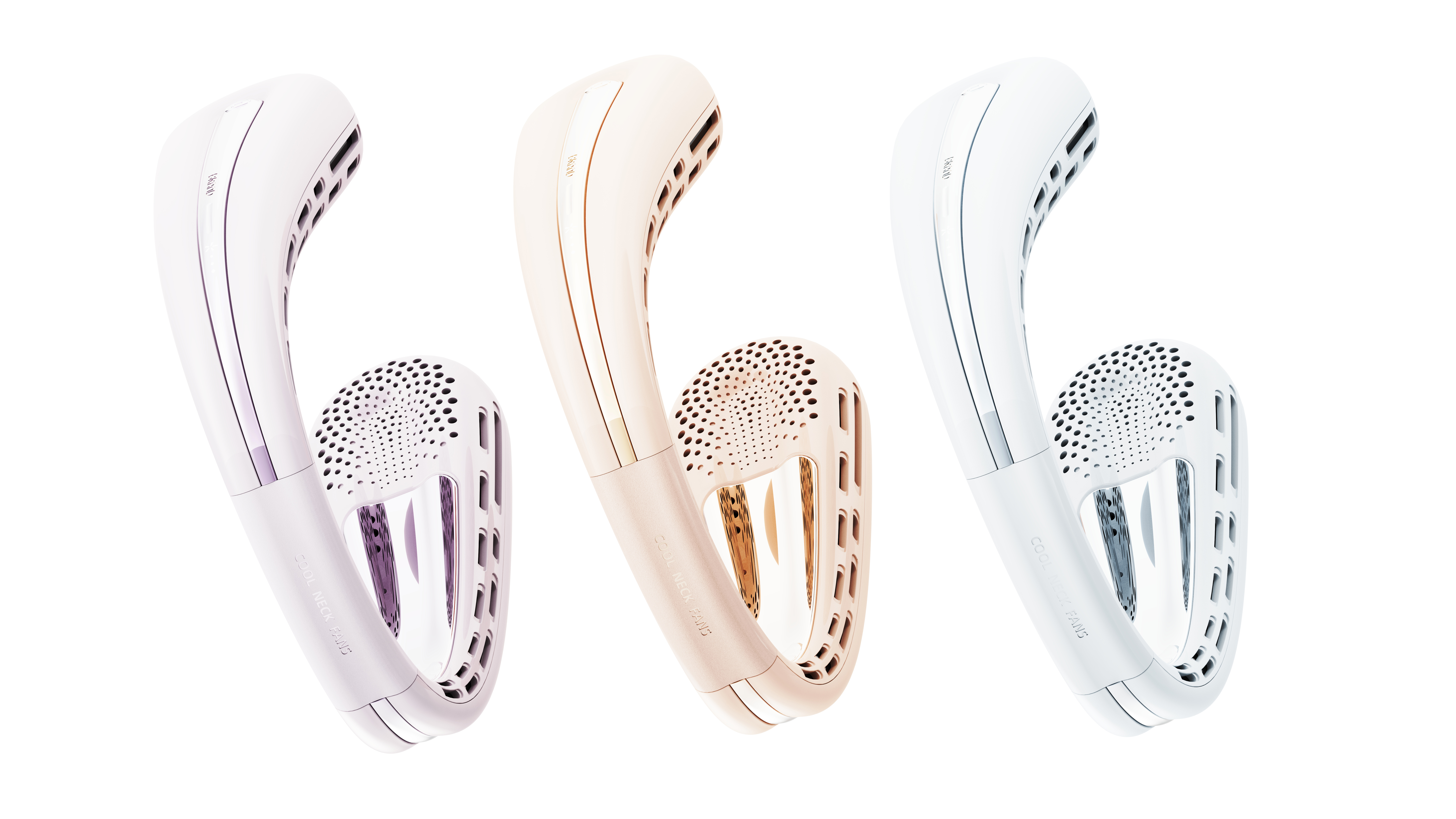 Consumer electronics design, appearance design, hanging neck fan design，