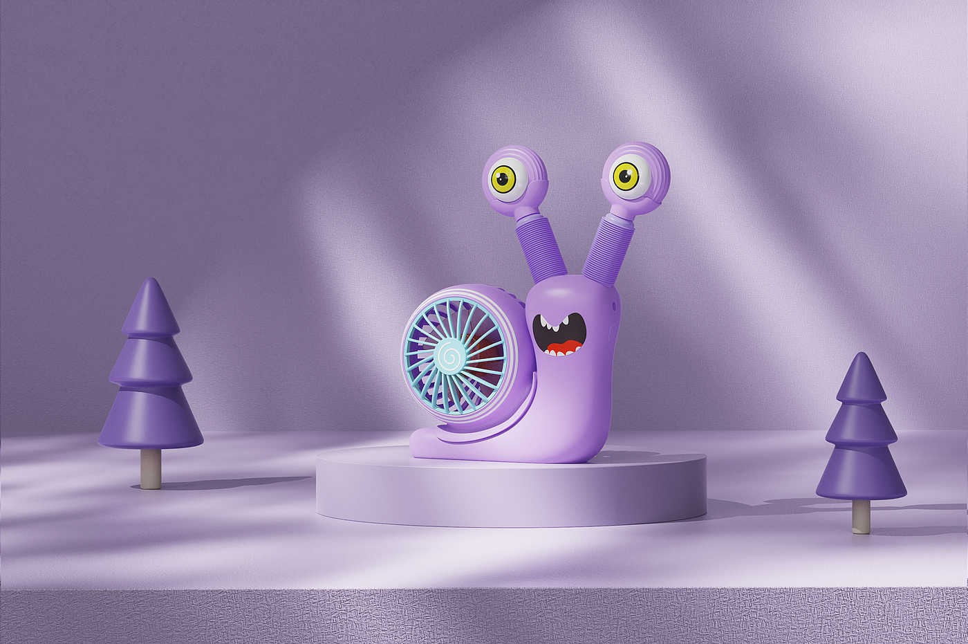 snail，monster，Fan，