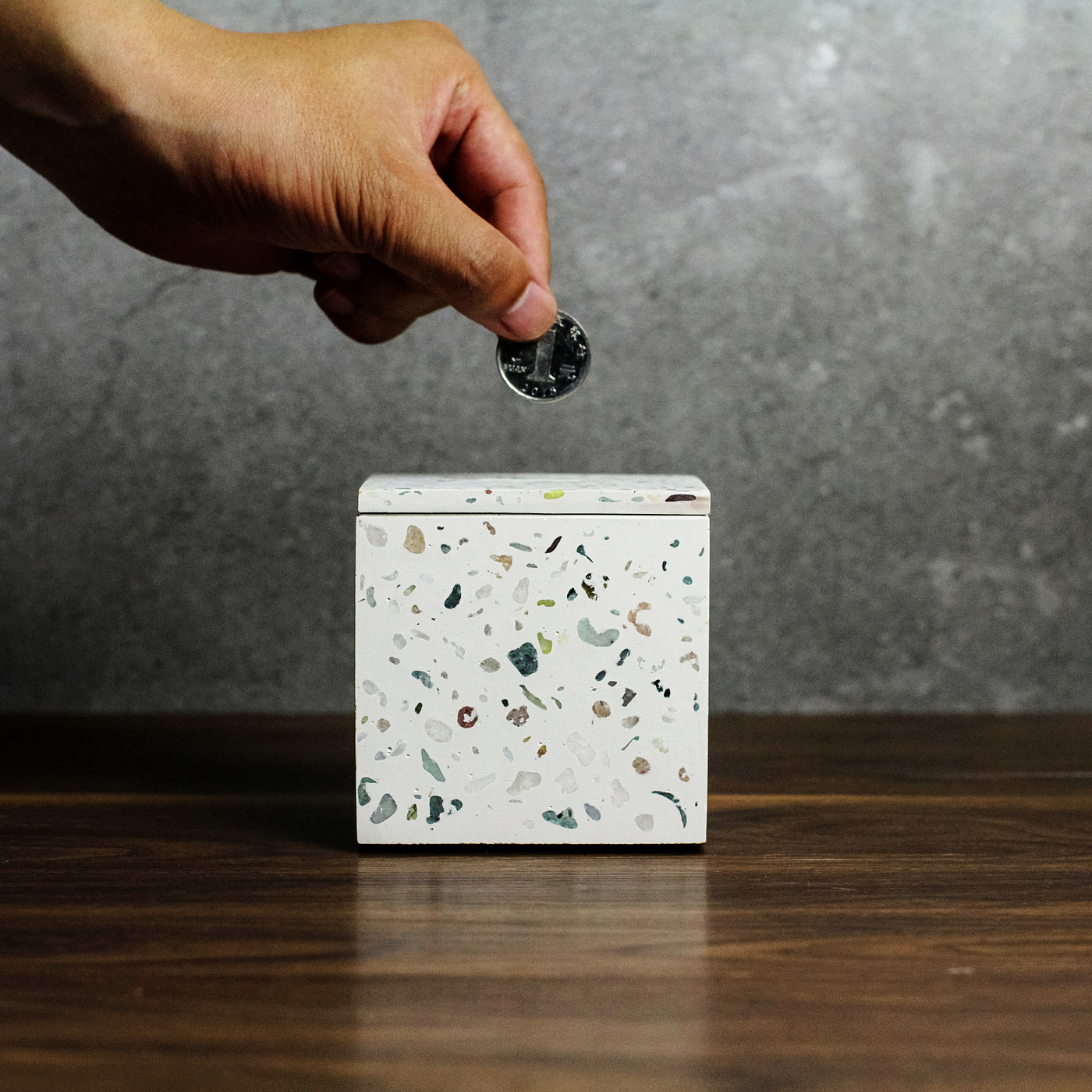 Piggy，Terrazzo，Clear cement，concrete，nougat，Pure handmade，First cow，