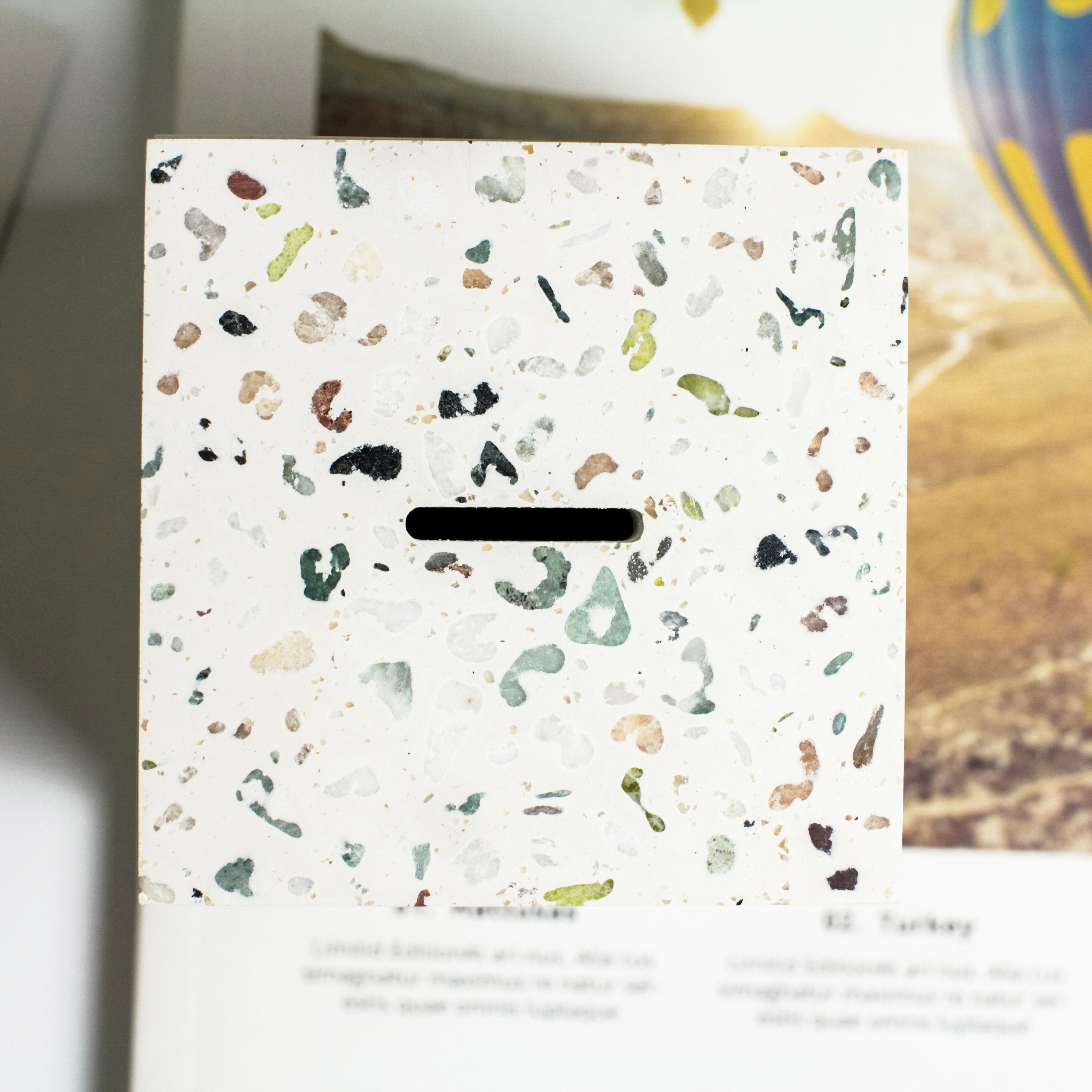 Piggy，Terrazzo，Clear cement，concrete，nougat，Pure handmade，First cow，