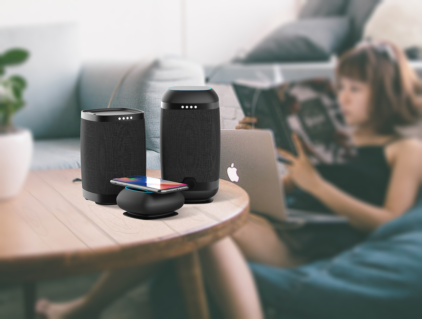 loudspeaker box，Smart home，Infinite charge，Bluetooth Speaker ，
