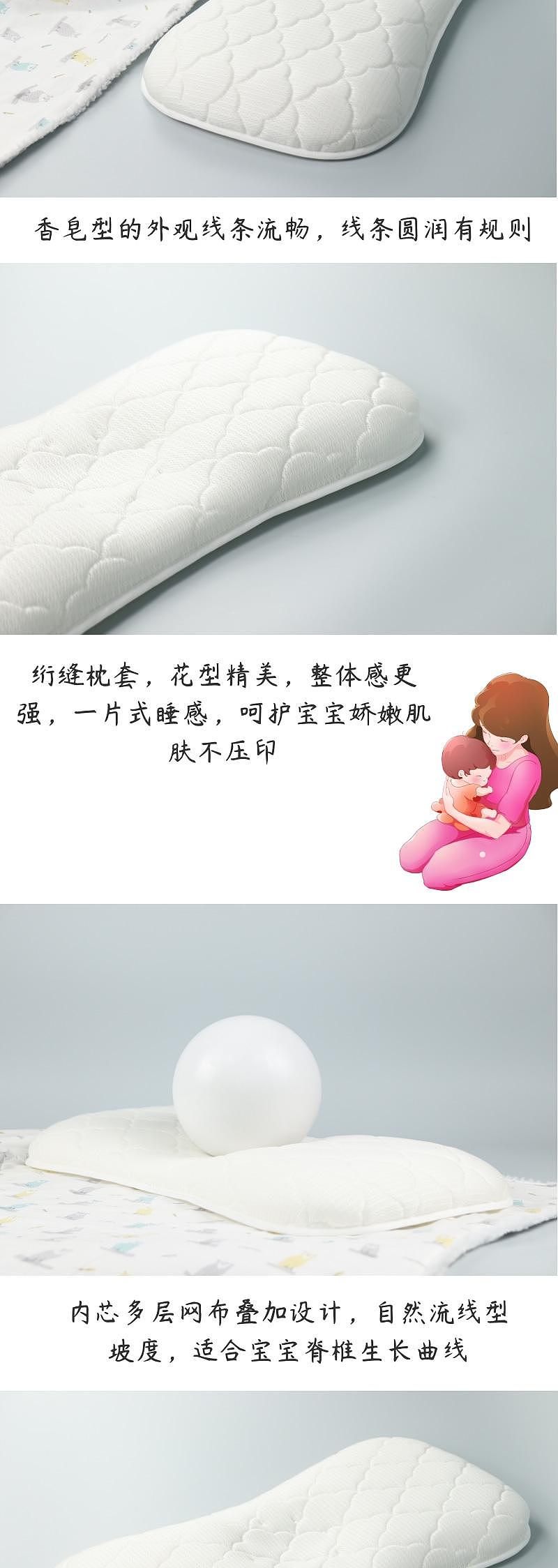 Children's products，Children's pillow，Lanjing Tencel Fabric，Whole washable，Bacteriostasis and mite prevention，Quilted pillow surface，Baby pillow，super breathable，