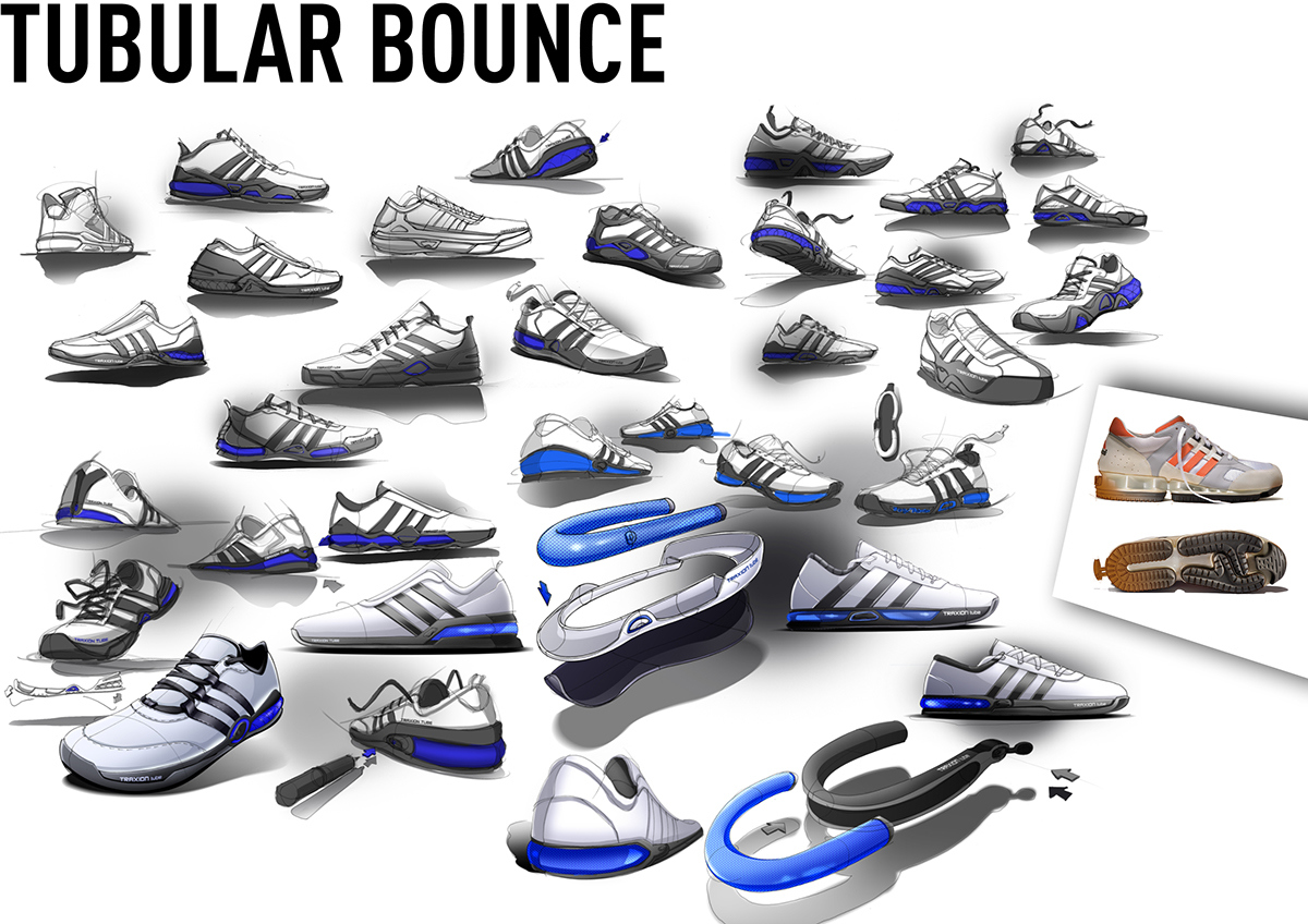 motion，outdoors，Running shoes，Porsche，Adidas，