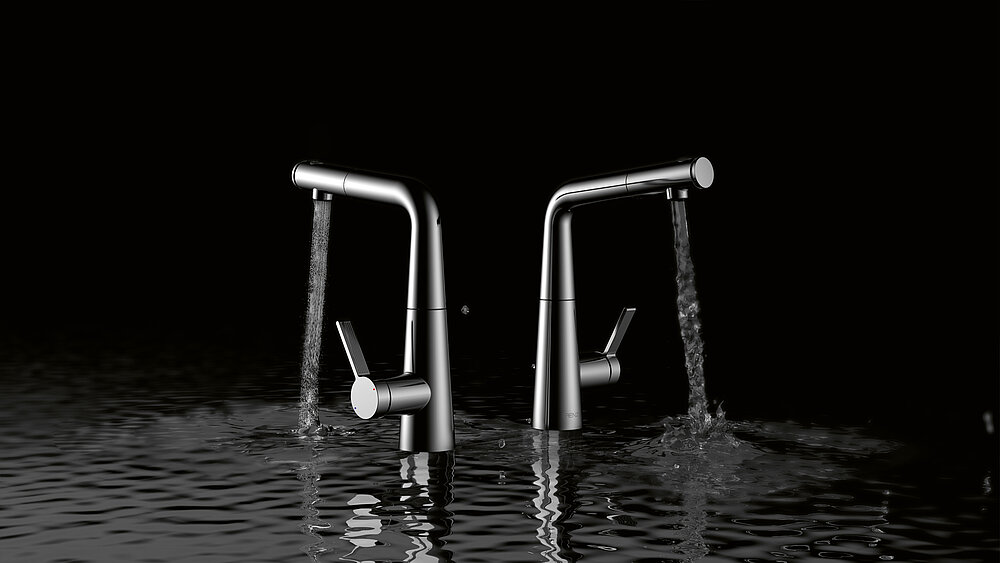 2024 Red Dot Product Design Award，Bathroom Design and Personal Care，single rod mixer，