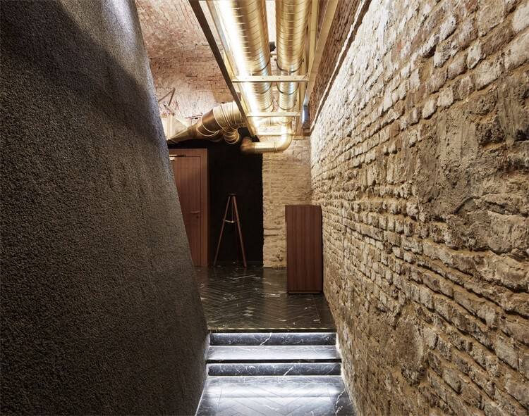 Bar design，brick，basement，Walnut，wood，sofa，natural，