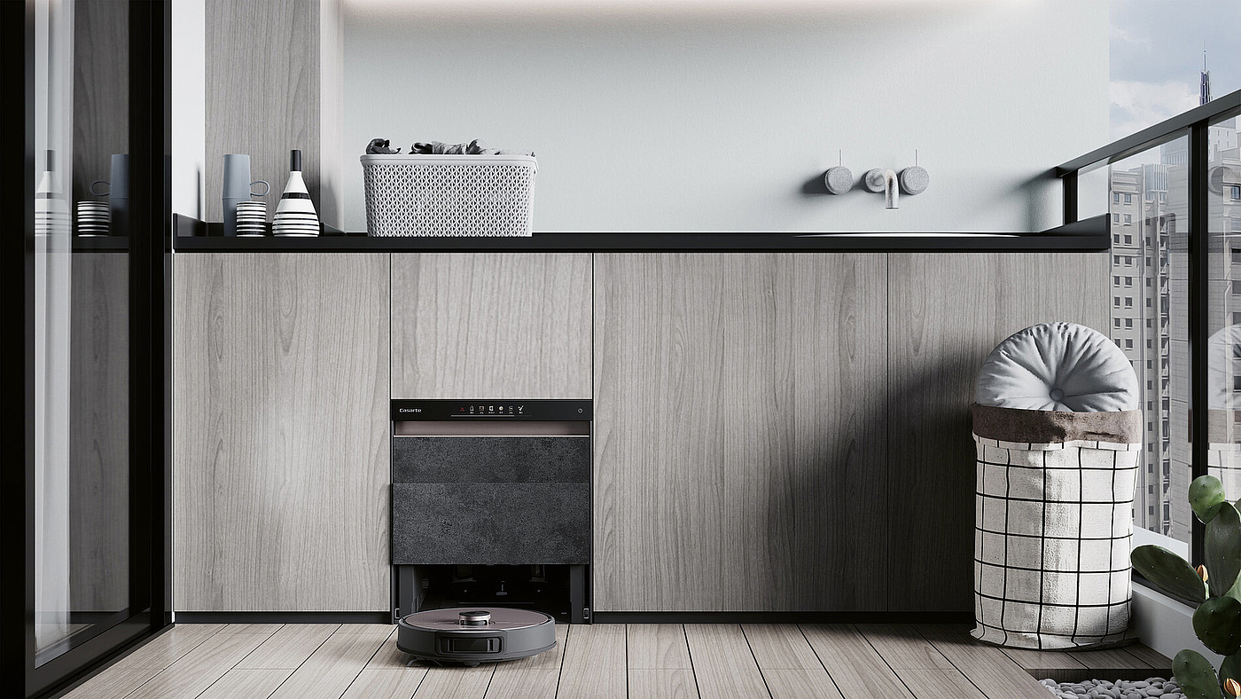 2024 Red Dot Product Design Award，Industrial Design and Robotics，robotic vacuum cleaner ，