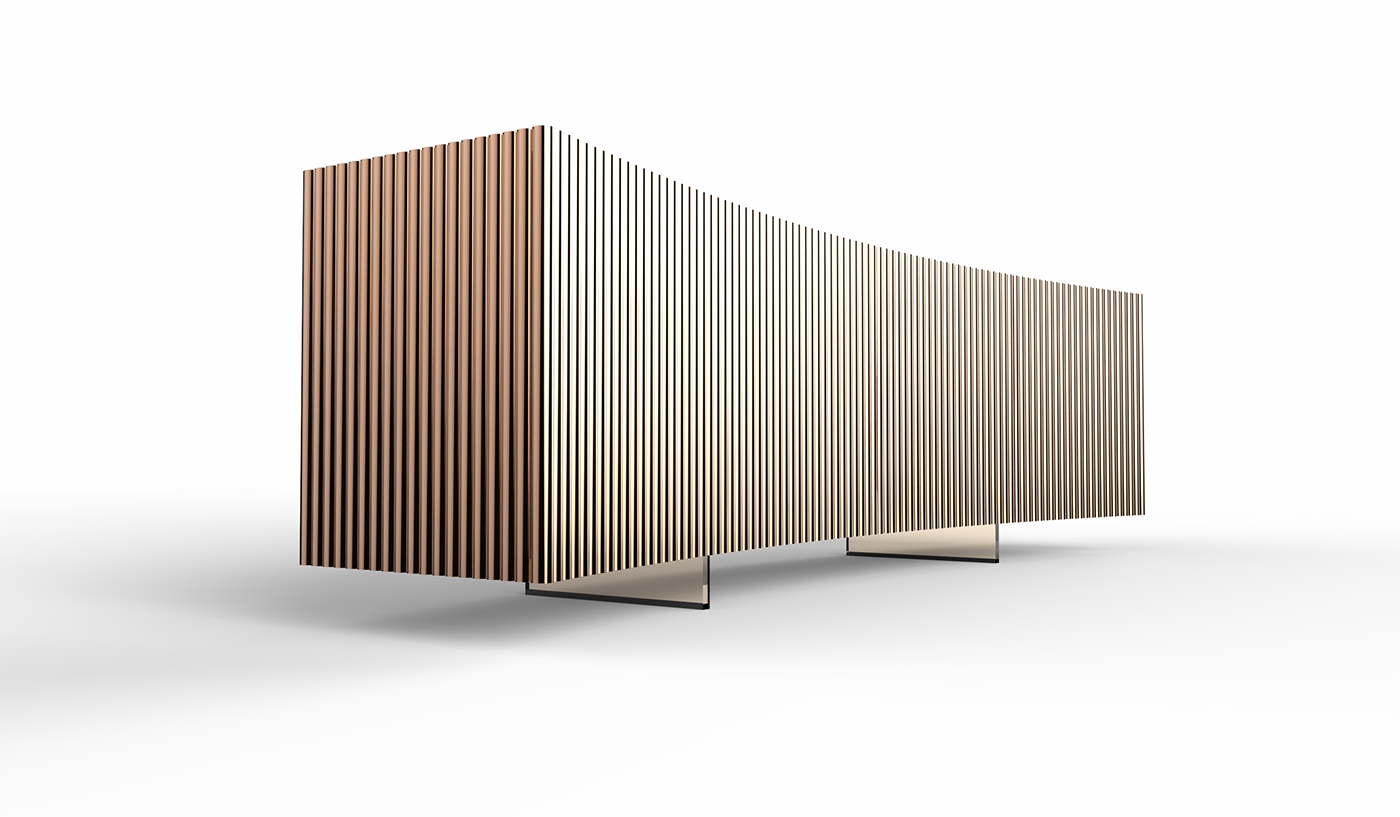 BOW SIDEBOARD，cabinet，clothes closet，furniture design ，Bow，