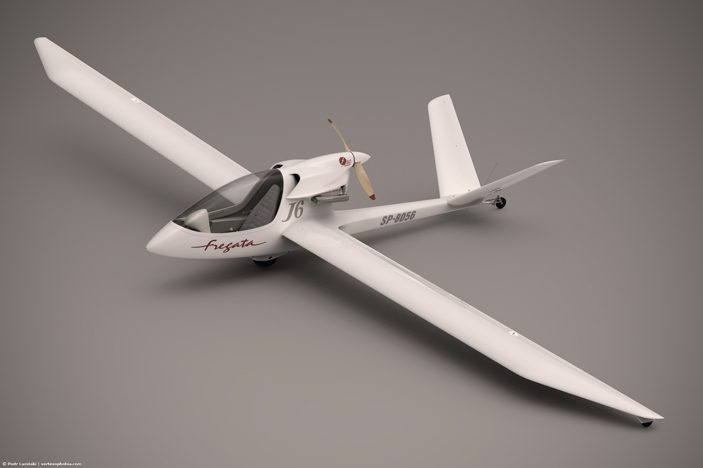 keyshot，3ds Max，vray，Render，Glider，Touring Motor，J6 Frigate，cgi，aircraft，