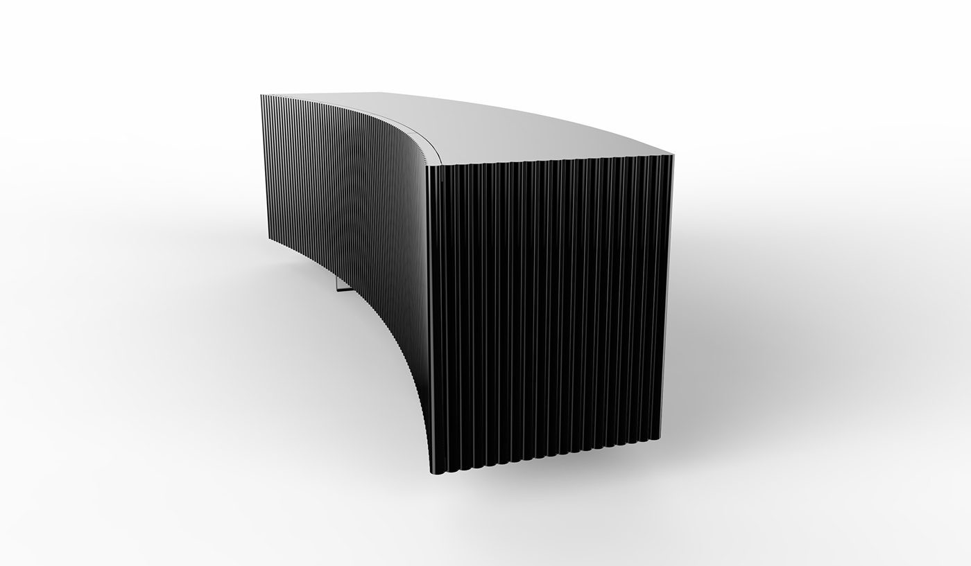 BOW SIDEBOARD，cabinet，clothes closet，furniture design ，Bow，