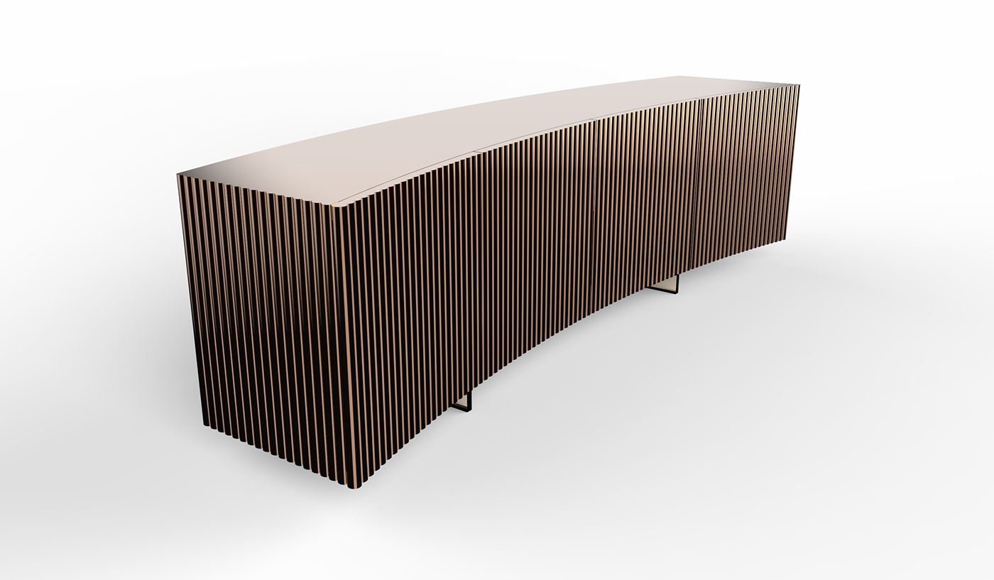 BOW SIDEBOARD，cabinet，clothes closet，furniture design ，Bow，