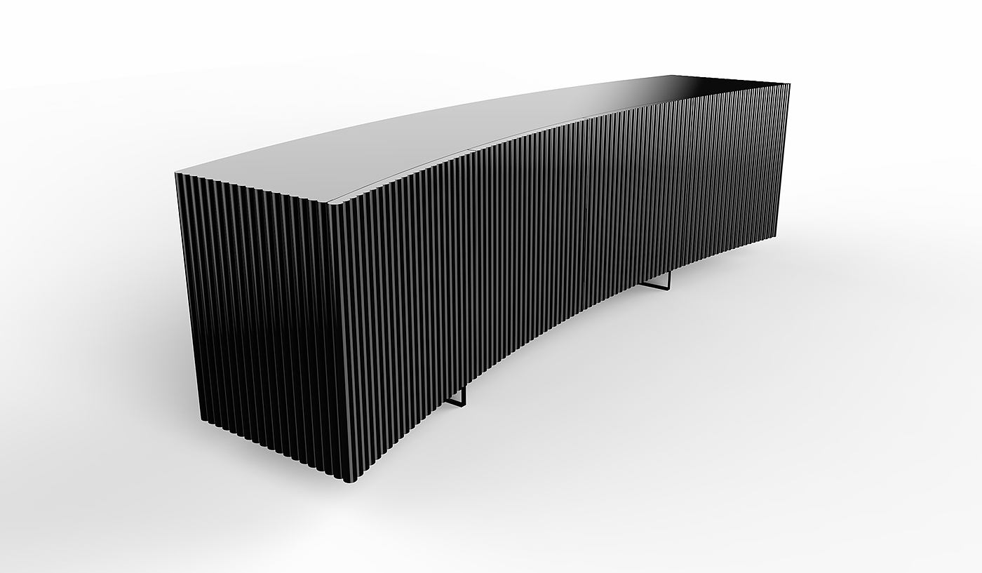 BOW SIDEBOARD，cabinet，clothes closet，furniture design ，Bow，