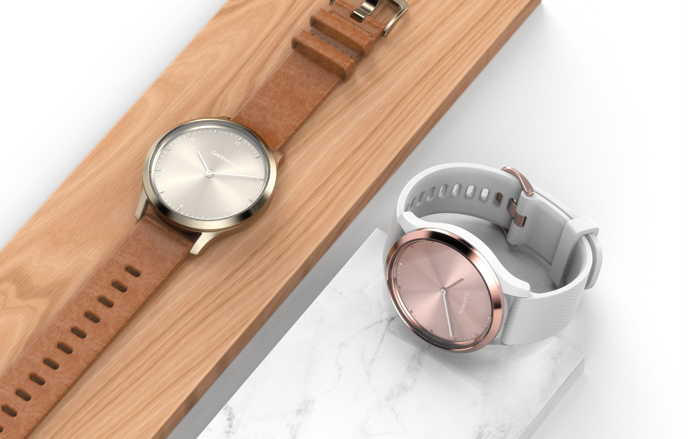 garmin，Vivomove HR，Heart rate test，Hidden OLED display，Sports Watch，barometer，Intelligent Watch，