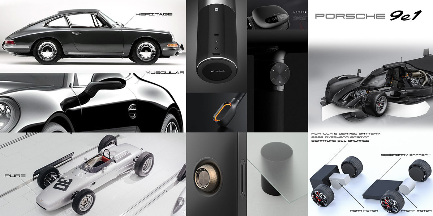 Porsche 9e1，Automobile design，conceptual design，electric vehicle，Porsche 911，