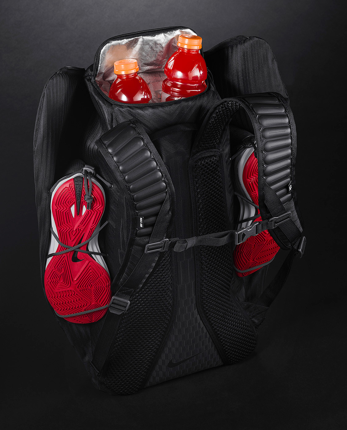 black，high-capacity，Nike，knapsack，Nike FA15，