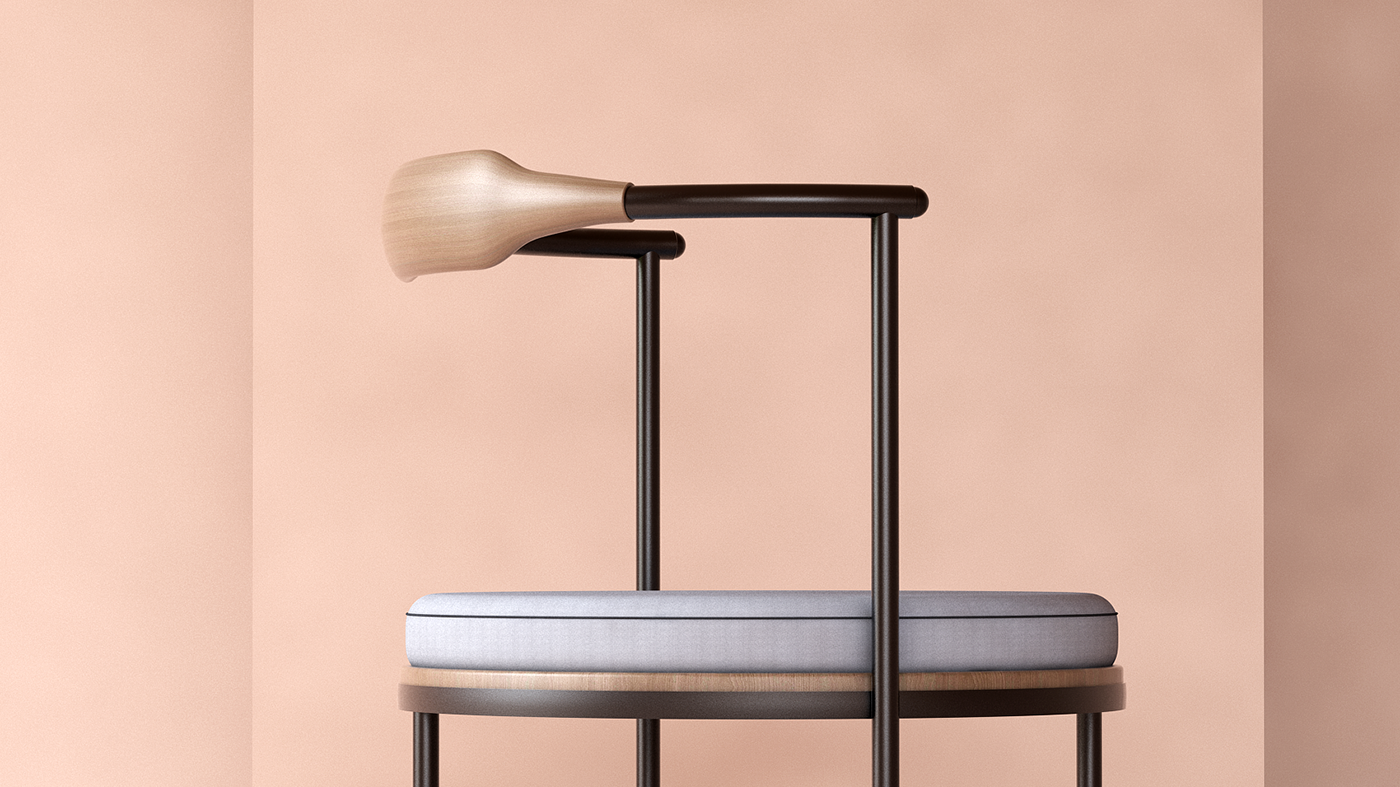 Retro Stool，chair，furniture design ，stool，Retro，