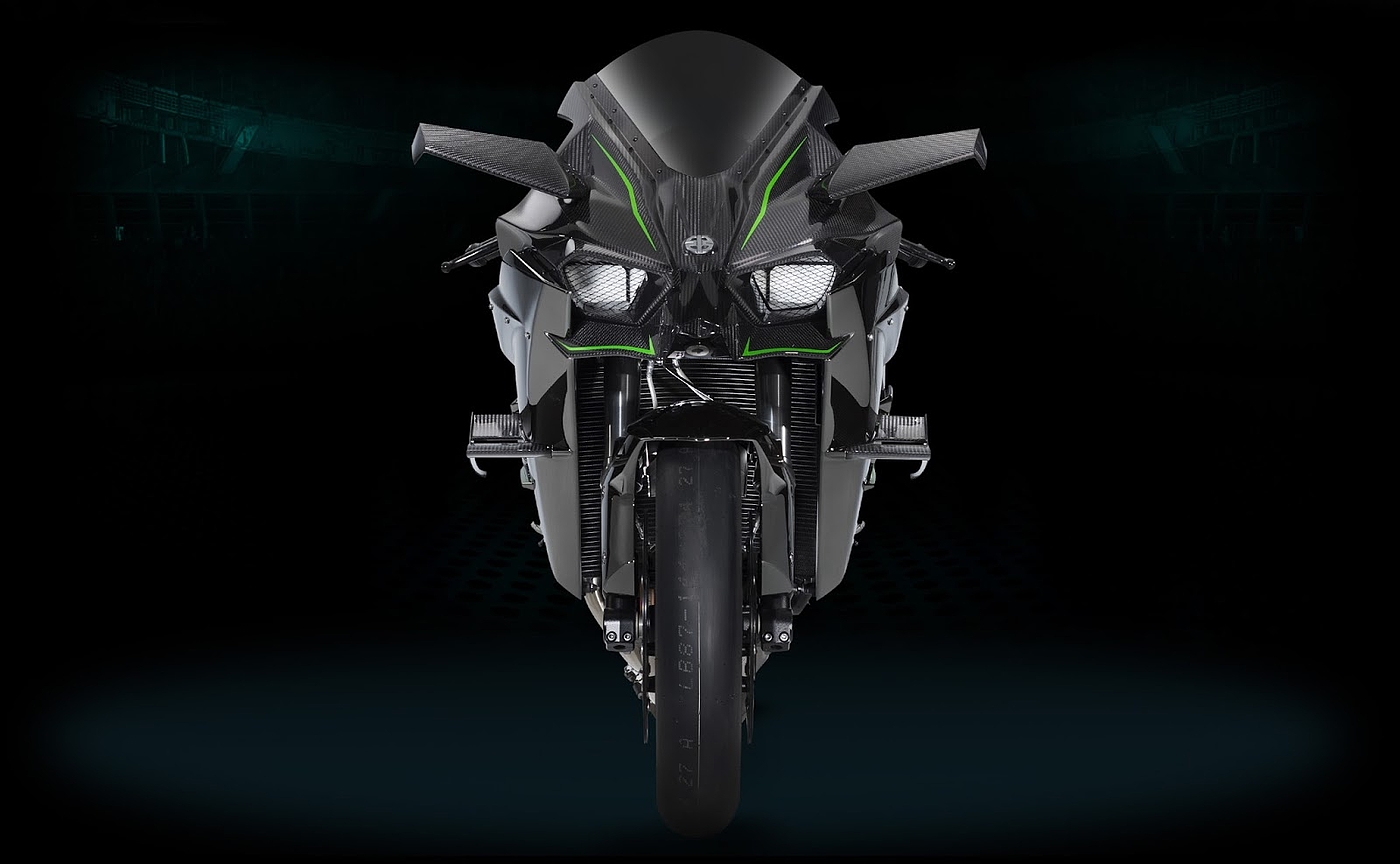 motorcycle，410 per hour，Kawasaki H2R，