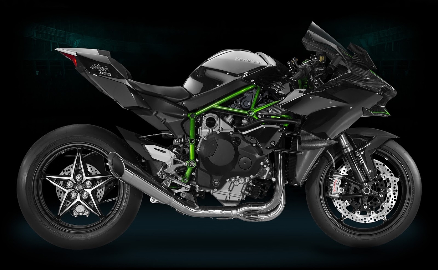 motorcycle，410 per hour，Kawasaki H2R，