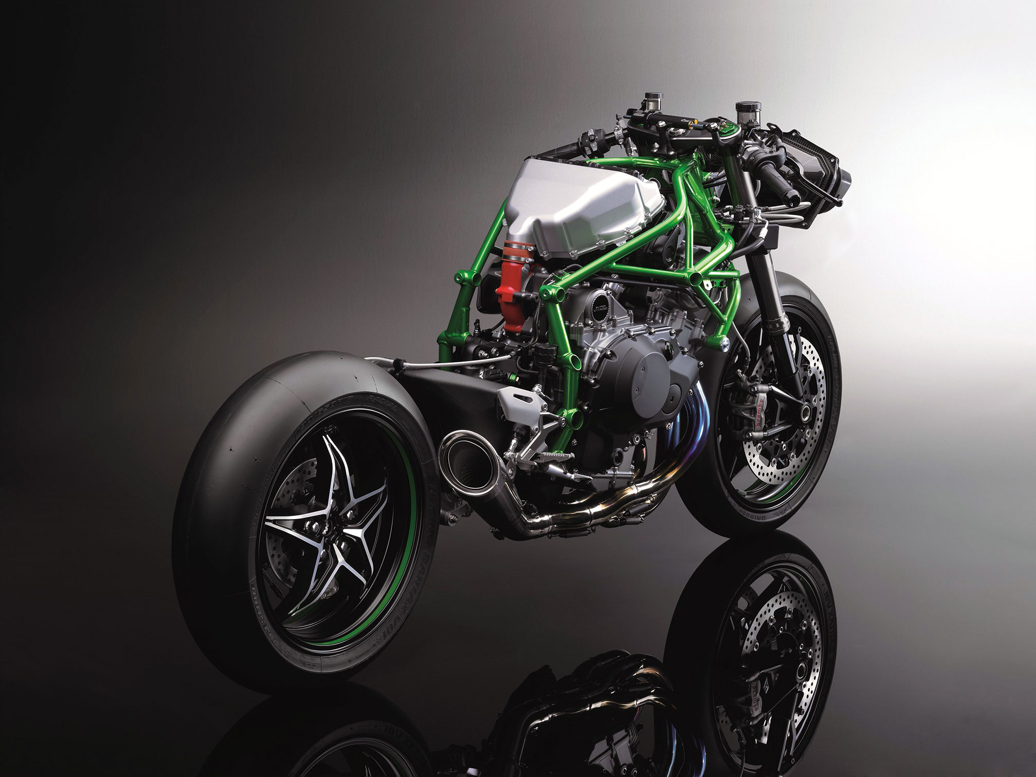 motorcycle，410 per hour，Kawasaki H2R，