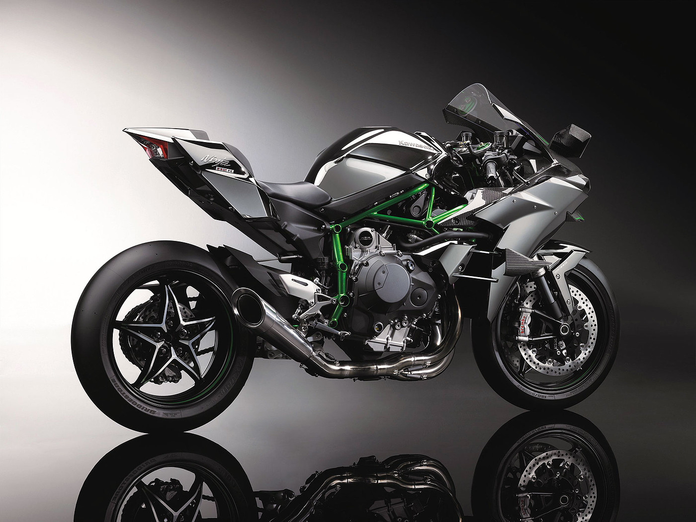 motorcycle，410 per hour，Kawasaki H2R，