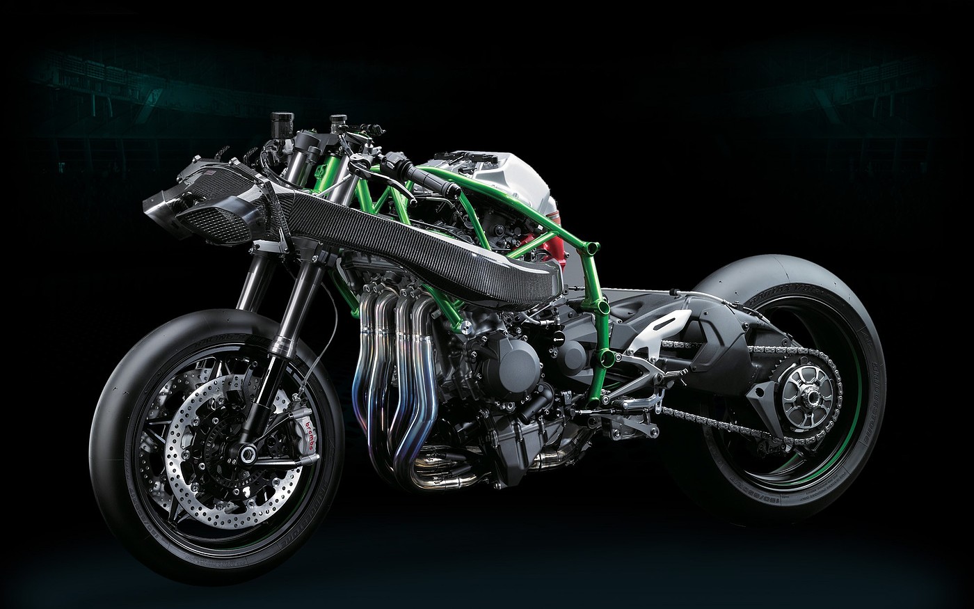 motorcycle，410 per hour，Kawasaki H2R，