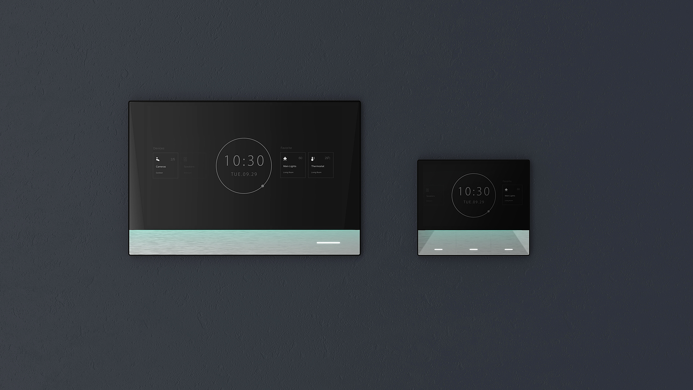 Smart home, control panel，