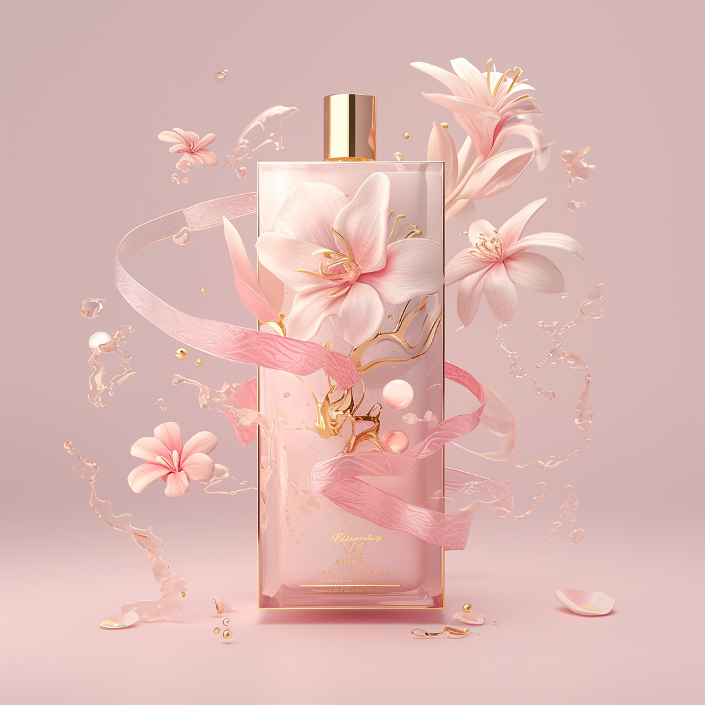 Perfume skin care beauty gift box packaging design，