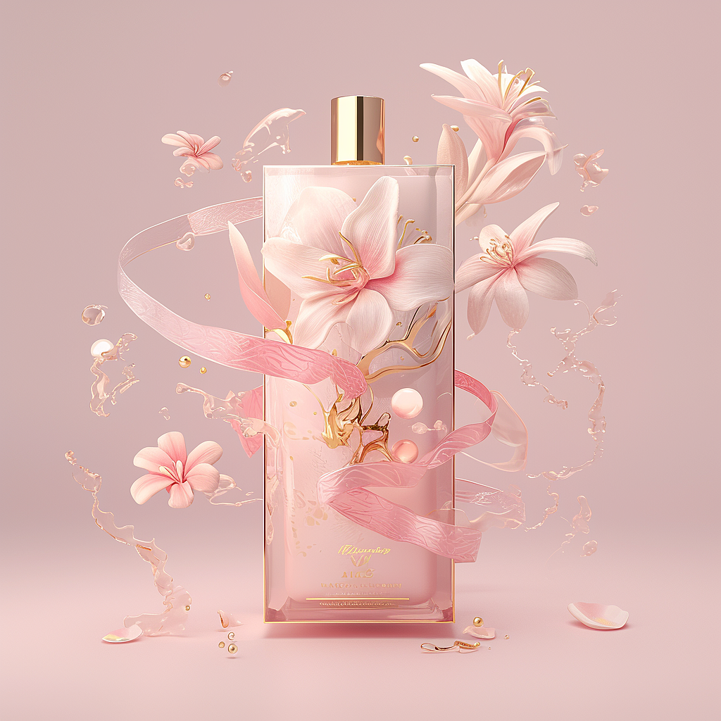 Perfume skin care beauty gift box packaging design，