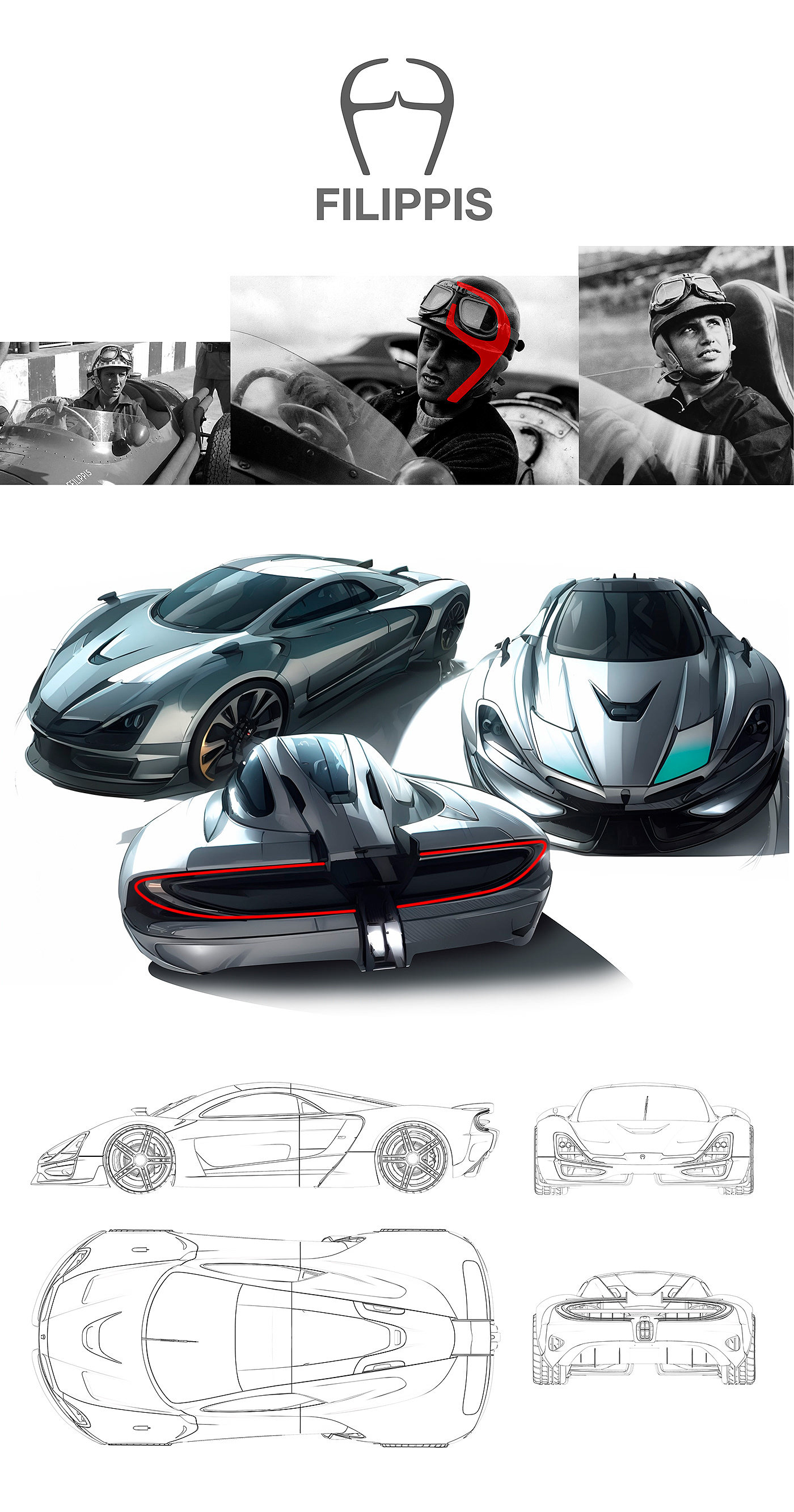 automobile，Sports car，conceptual design，FILIPPIS，