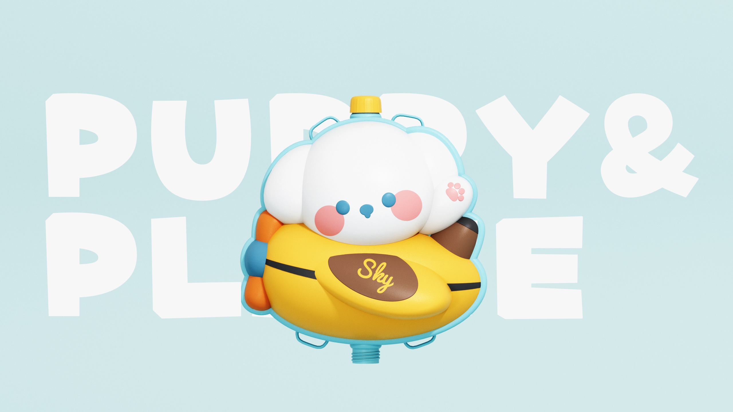 knapsack，Water gun，Toys，Cartoon，Mellow，lovely，