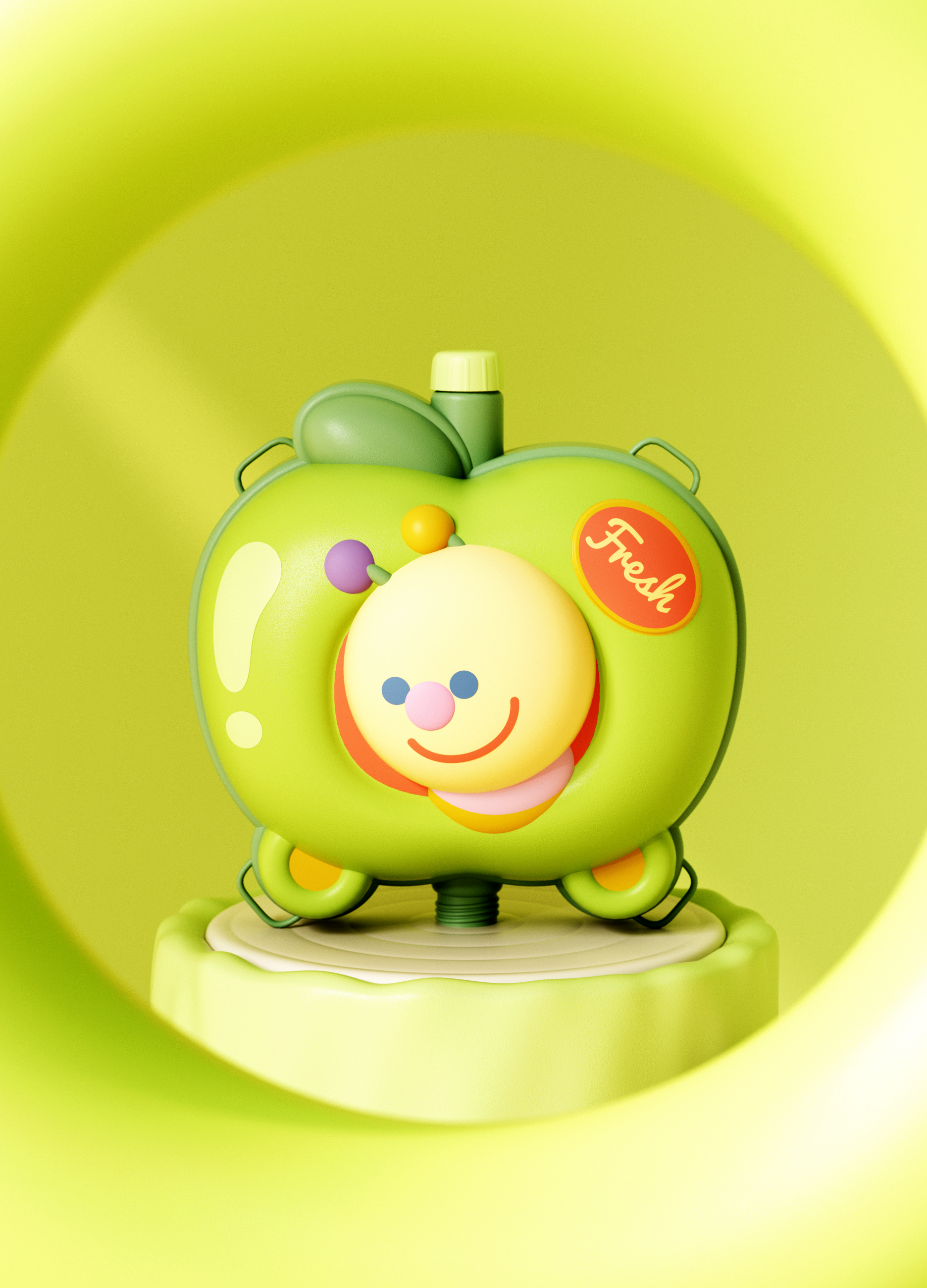 knapsack，Water gun，Toys，Cartoon，Mellow，lovely，