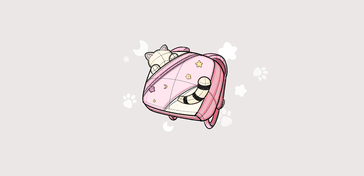 Cartoon，cat，lovely，Stationery，sinzyuan，a bag，