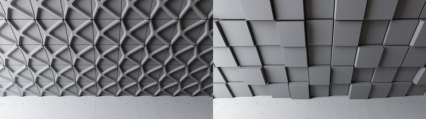 Turf，Interior decoration，space design ，modularization，Acoustic tile，