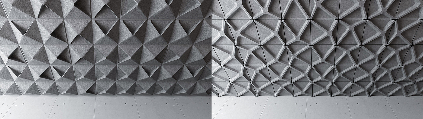 Turf，Interior decoration，space design ，modularization，Acoustic tile，