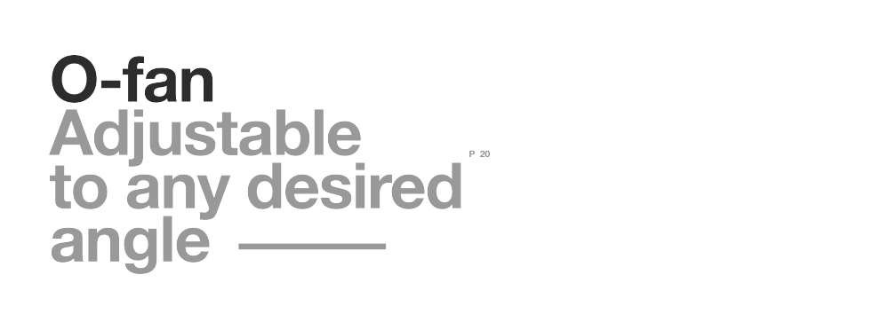 Minimalist design ，USB Desk Fan，O-Fan，