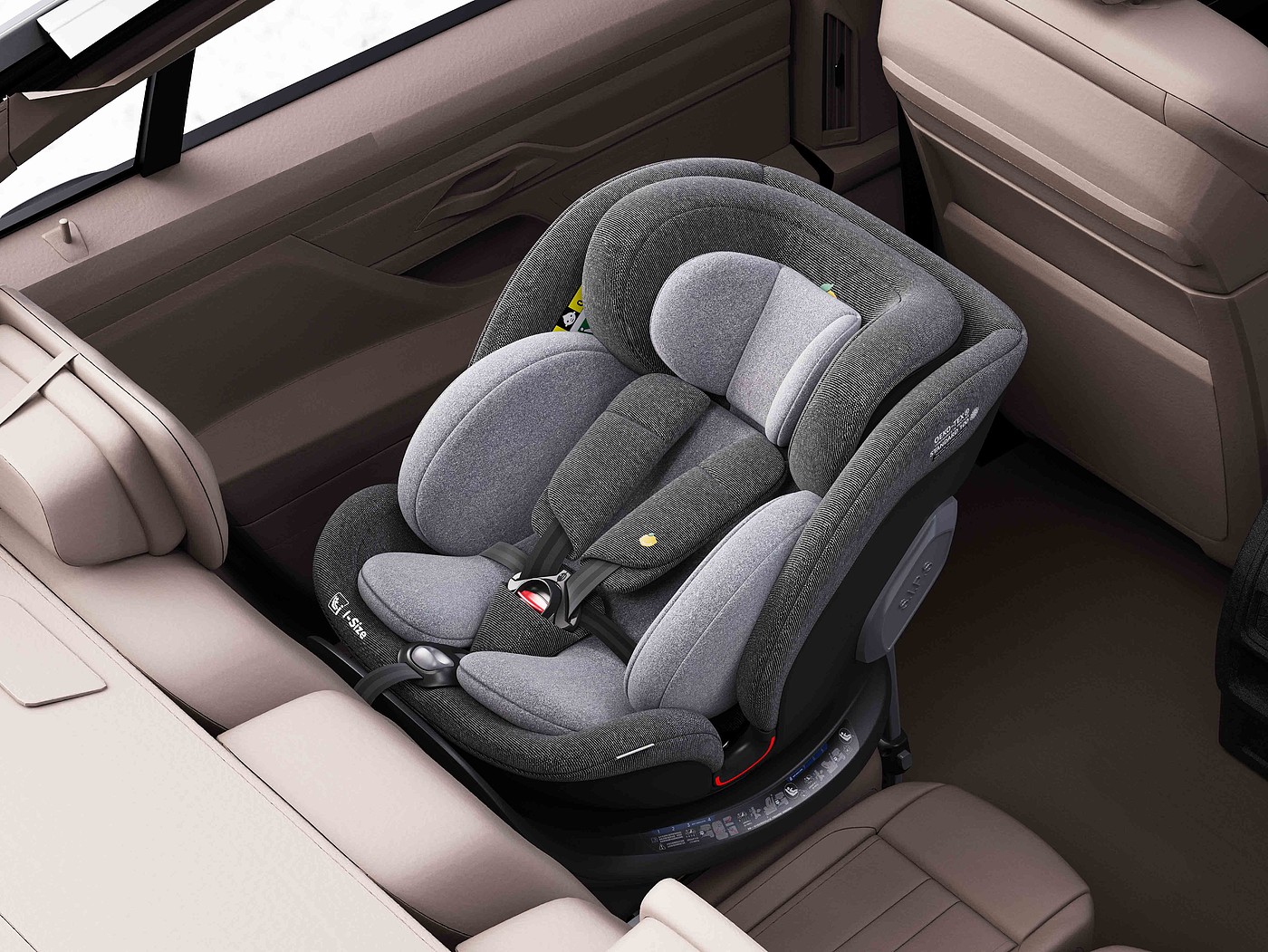 Safety seat，Maternal and infant products，Product rendering，E-commerce details，Three-dimensional rendering of e-commerce products，Cross border E-commerce，vehicle-use child safety seats，Blender rendering，