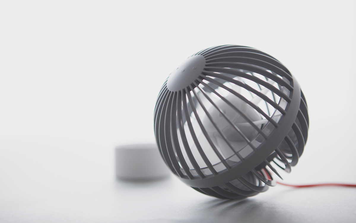 Minimalist design ，USB Desk Fan，O-Fan，