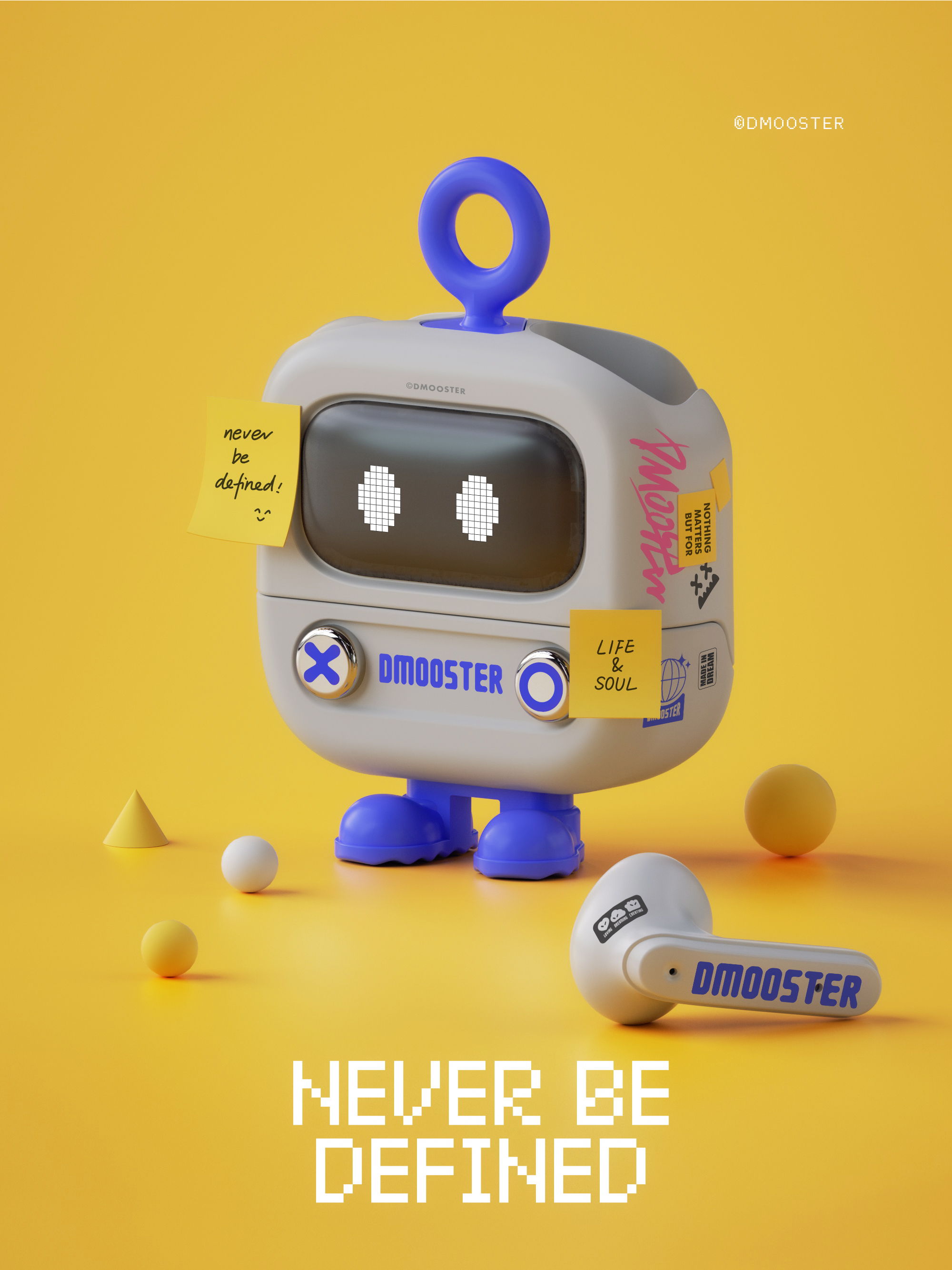 3C products，Big Monster，dmooster，Bluetooth headset，Tide card，headset，industrial design，Chaopin，