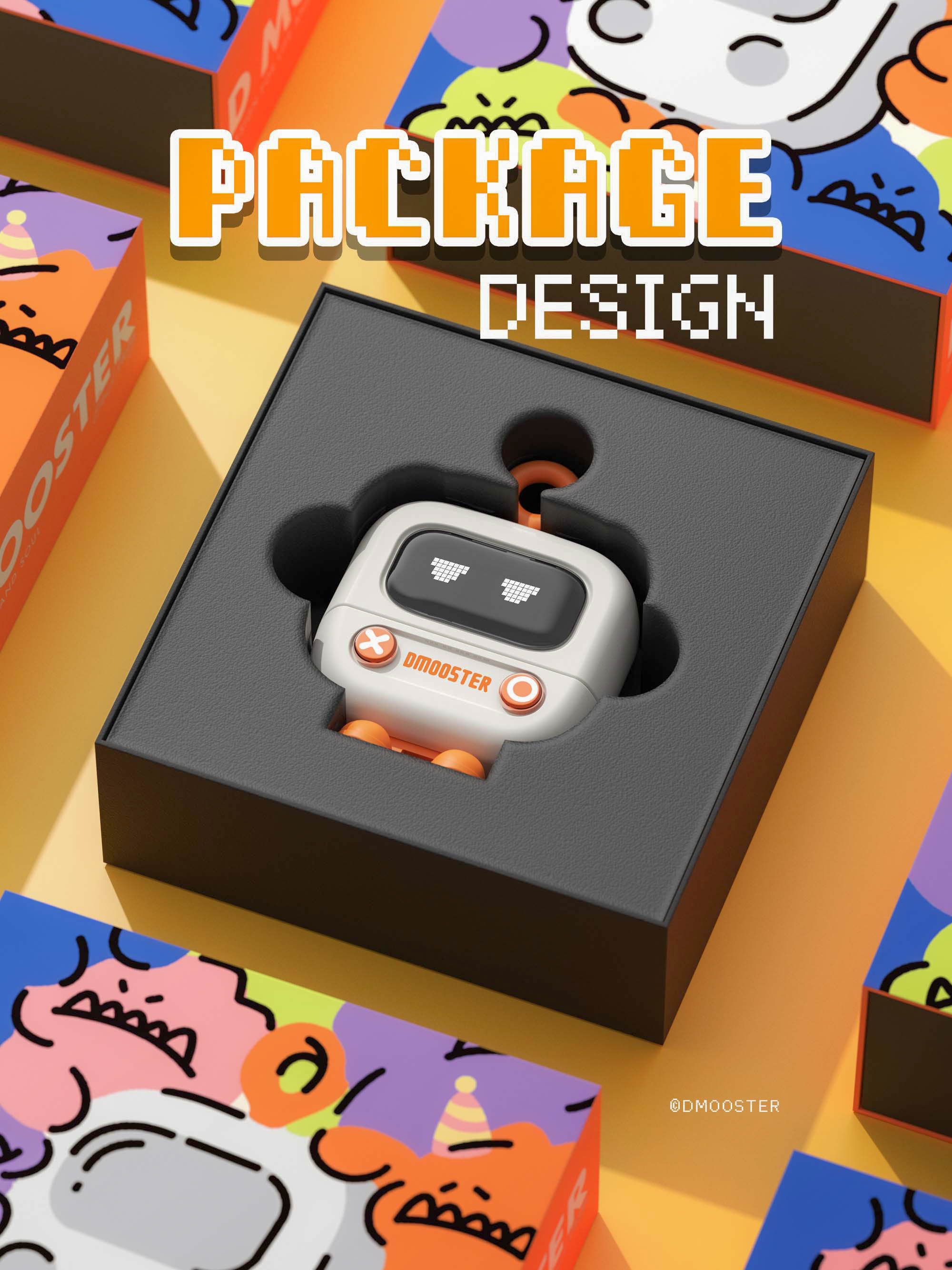 3C products，Big Monster，dmooster，Bluetooth headset，Tide card，headset，industrial design，Chaopin，