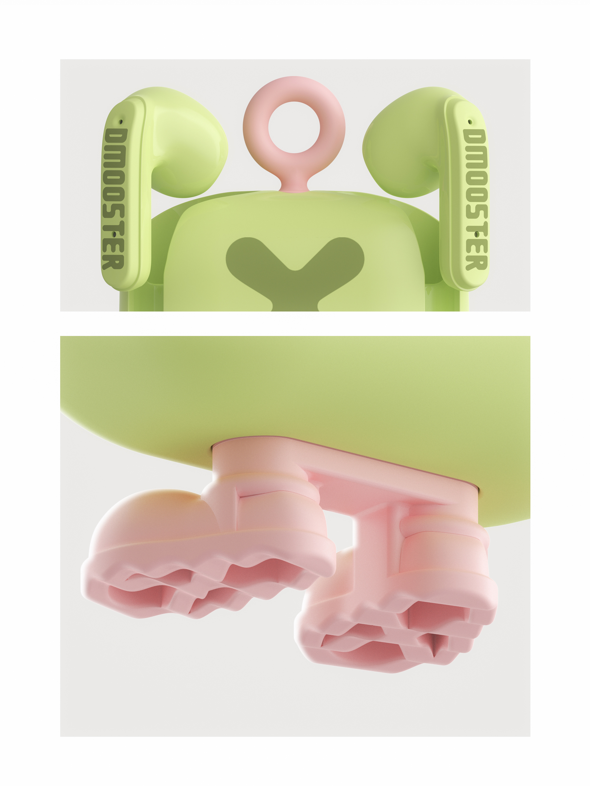 3C products，Big Monster，dmooster，Bluetooth headset，Tide card，headset，industrial design，Chaopin，