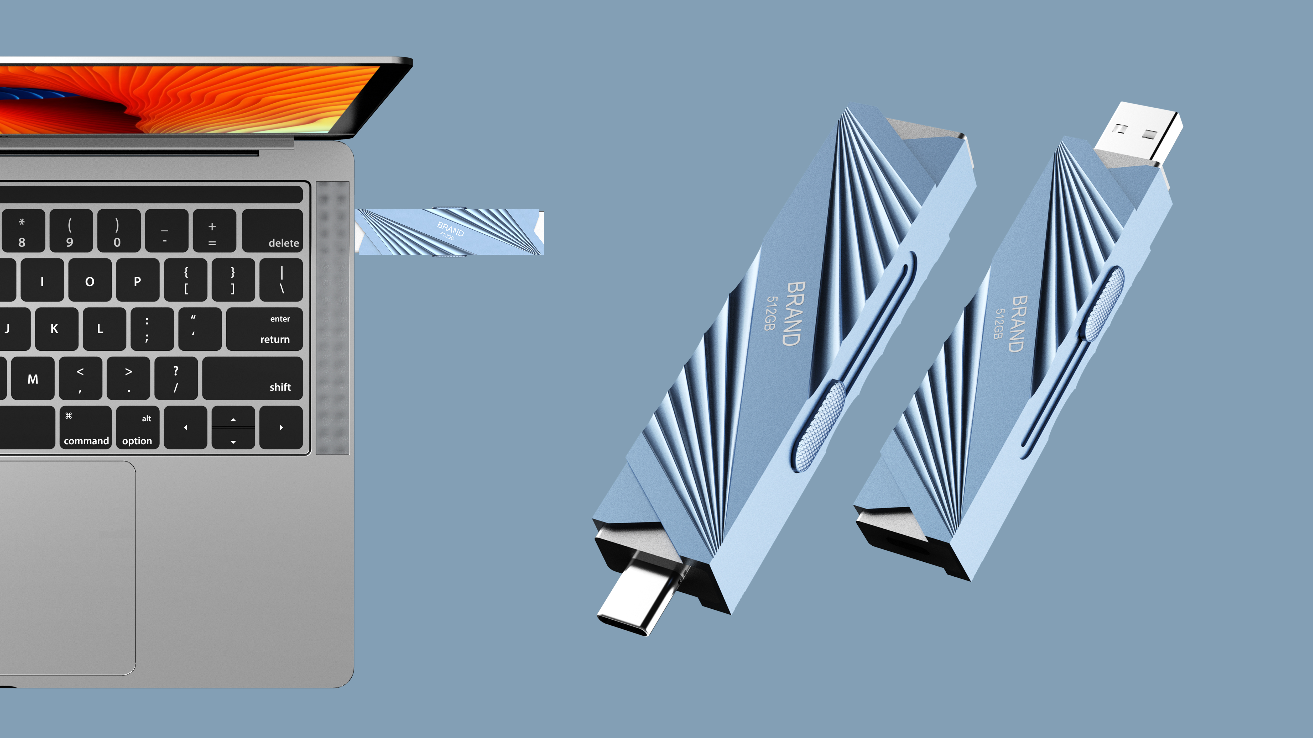 Internal storage，Heat sink，USB drive，Metal，