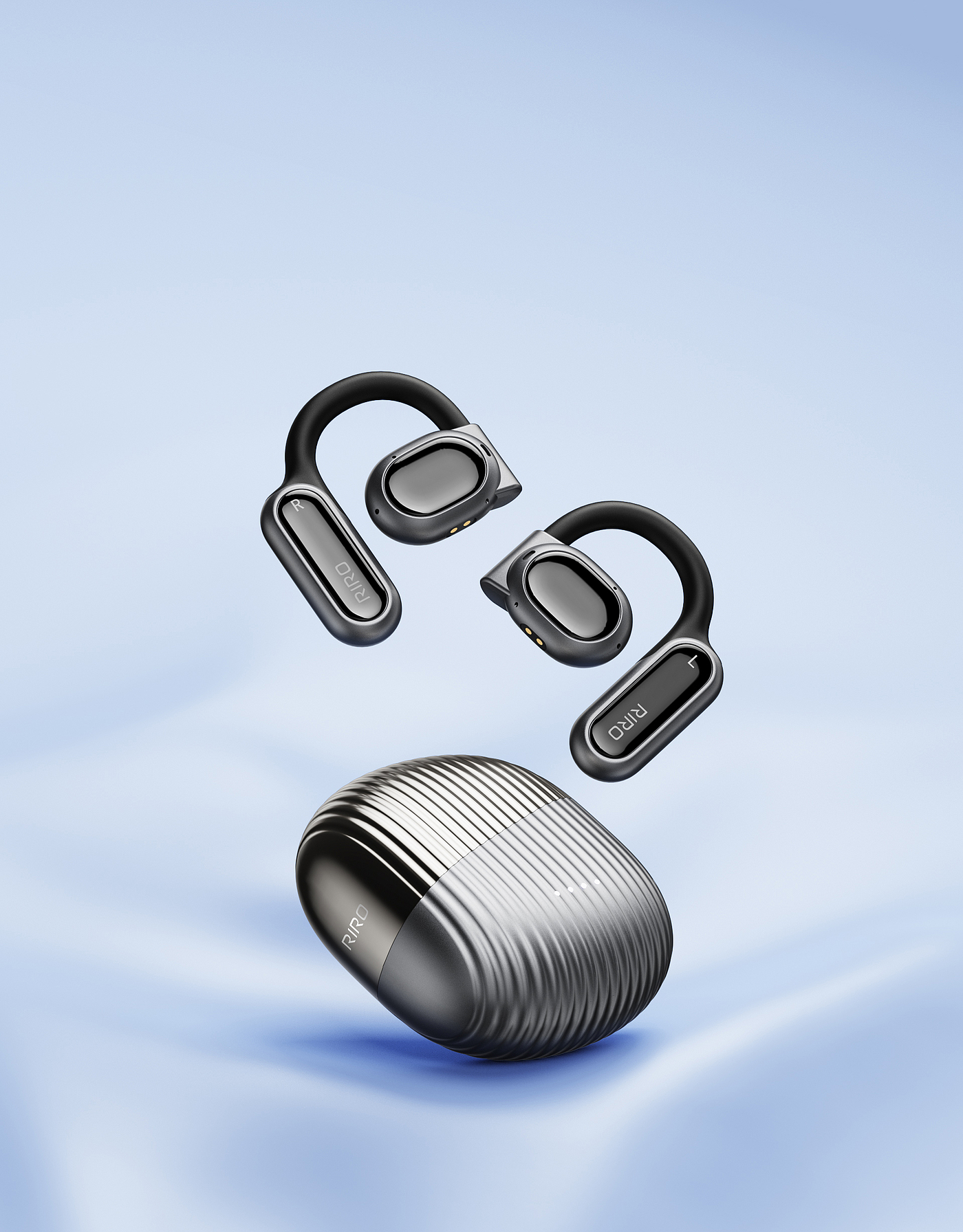 Original works，three-dimensional，product，electronic product，Bluetooth headset，Product rendering，headset，science and technology，