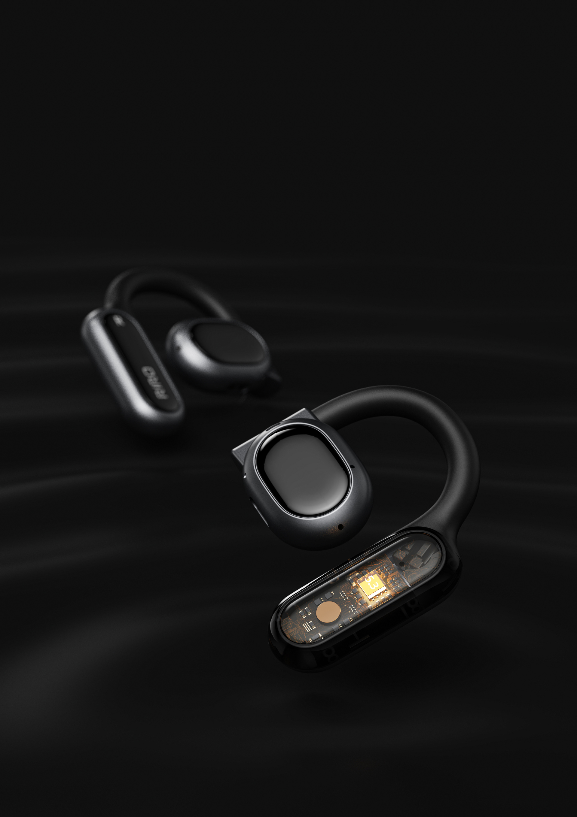 Original works，three-dimensional，product，electronic product，Bluetooth headset，Product rendering，headset，science and technology，