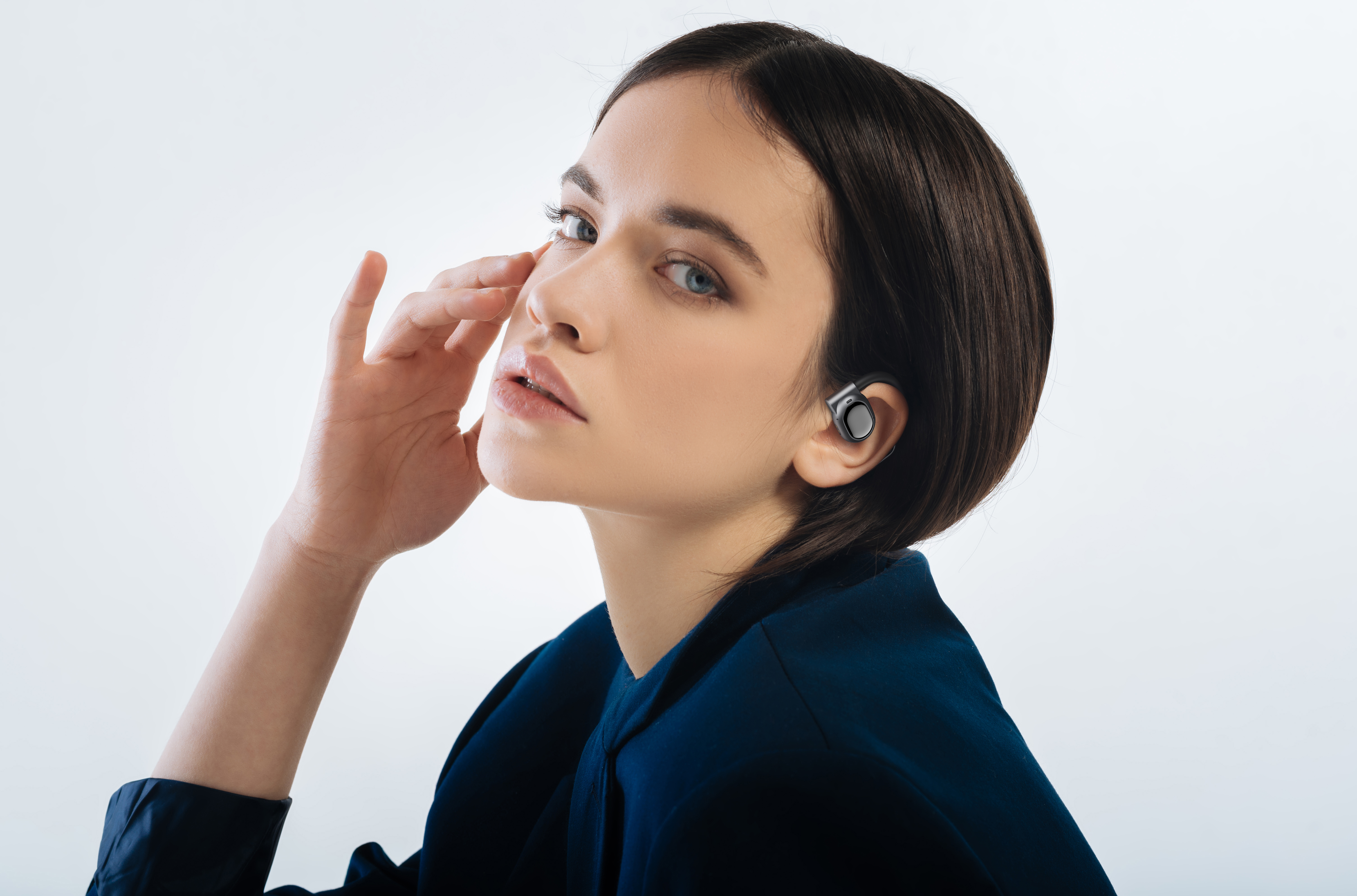 Original works，three-dimensional，product，electronic product，Bluetooth headset，Product rendering，headset，science and technology，