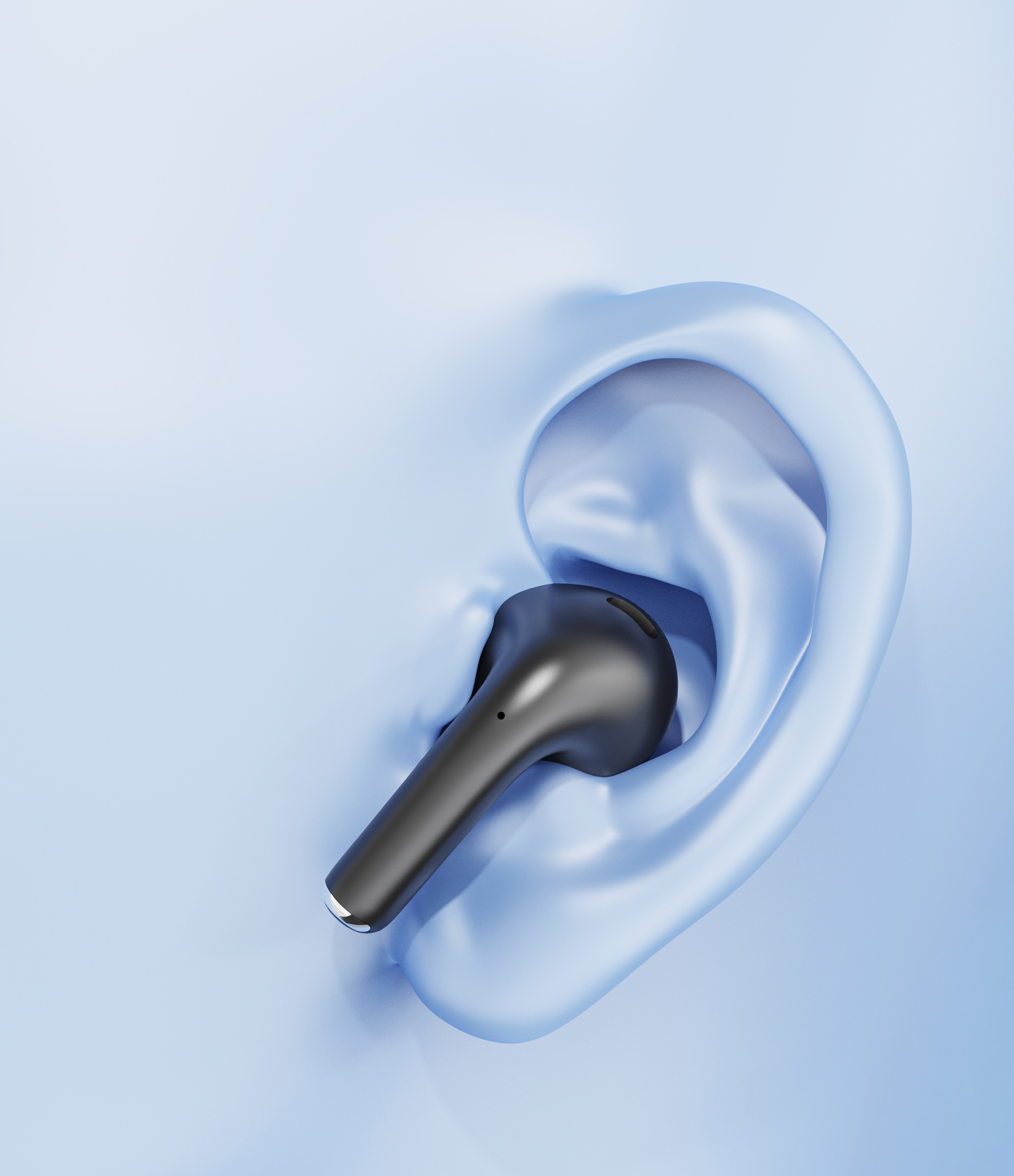 Original works，three-dimensional，product，electronic product，Bluetooth headset，Product rendering，headset，science and technology，