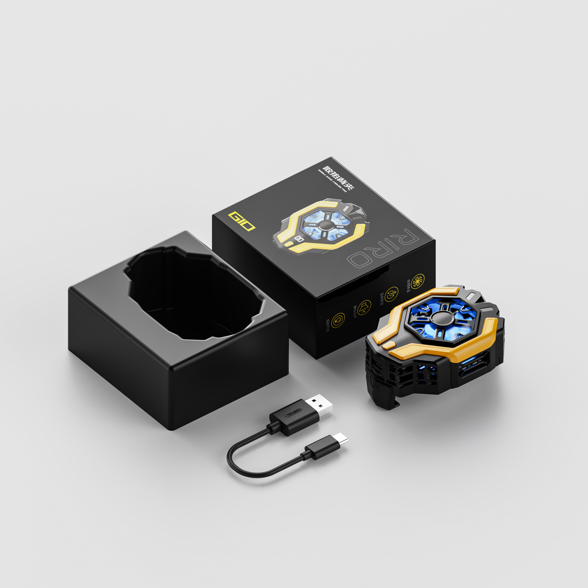 Original works，three-dimensional，electronic product，Bluetooth headset，portable battery，packing，Detail page，Product rendering，